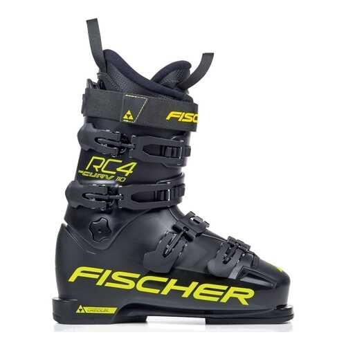 Горнолыжные ботинки Fischer RC4 Curv 110 PBV 2019, black/yellow, 27.5 в Декатлон