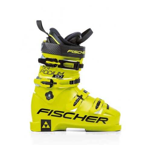 Горнолыжные ботинки Fischer RC4 Podium Junior 90 2019, yellow/black, 23.5 в Декатлон