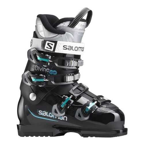 Горнолыжные ботинки Salomon Divine Sport 2018, black/top green, 26 в Декатлон