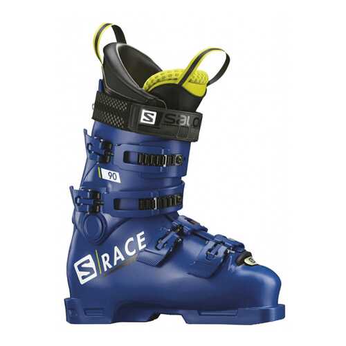 Горнолыжные ботинки Salomon S-Race 90 2019, raceblue/acid green, 26.5 в Декатлон