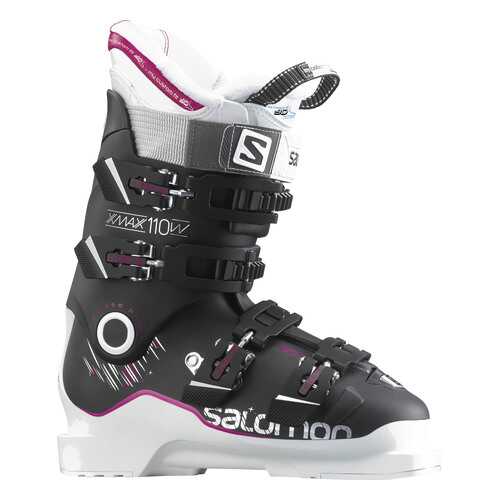 Горнолыжные ботинки Salomon X Max 110 W 2017, black/white/rubine, 24 в Декатлон