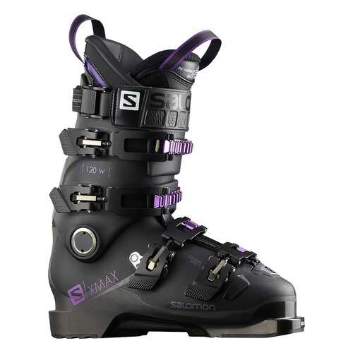 Горнолыжные ботинки Salomon X Max 120 2018, metablack/black/purple, 27.5 в Декатлон