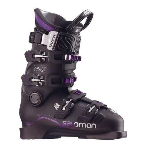 Горнолыжные ботинки Salomon X Max 120 W 2018, metablack/black/purple, 22.5 в Декатлон