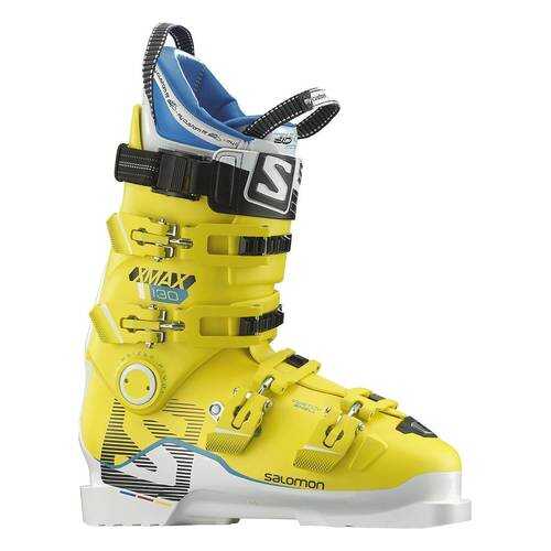 Горнолыжные ботинки Salomon X Max 130 2017, white/yellow, 25.5 в Декатлон