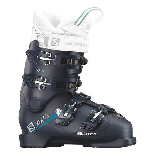 Горнолыжные ботинки Salomon X Max 90 W 2019, белые/синие, 23.5 в Декатлон