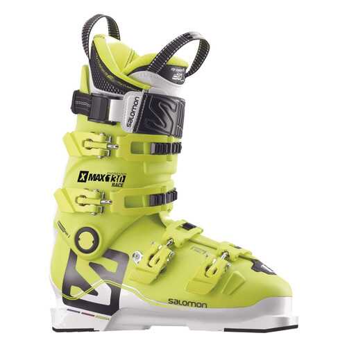 Горнолыжные ботинки Salomon X Max Race 130 2018, acid green/white, 27.5 в Декатлон