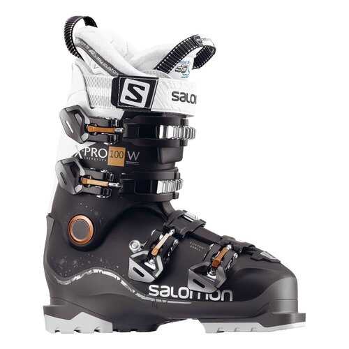 Горнолыжные ботинки Salomon X Pro 100 W 2018, black/anthracite/white, 22.0 в Декатлон