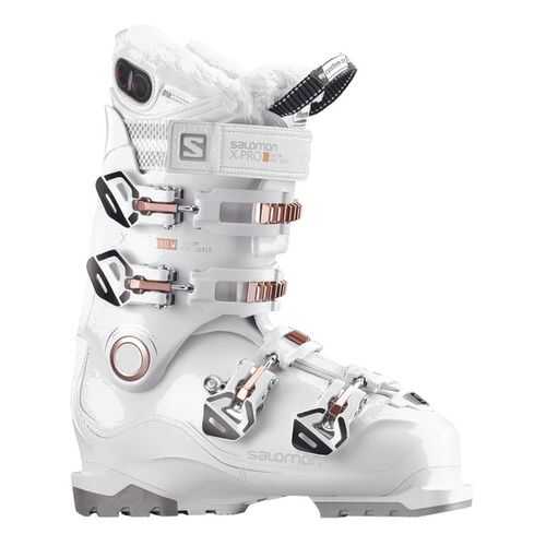 Горнолыжные ботинки Salomon X Pro 100 W 2018, white/corail, 25.5 в Декатлон