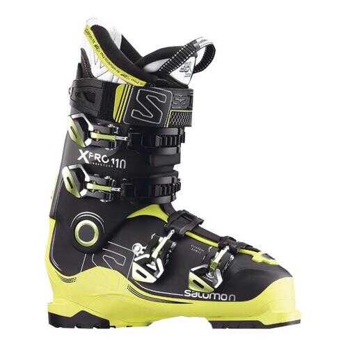 Горнолыжные ботинки Salomon X Pro 110 2018, black/acid green/anthracite, 25.5 в Декатлон