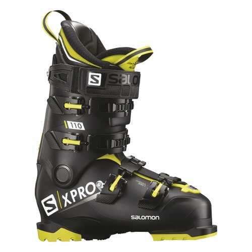 Горнолыжные ботинки Salomon X Pro 110 2019, black/acid green/anthracite, 29.5 в Декатлон