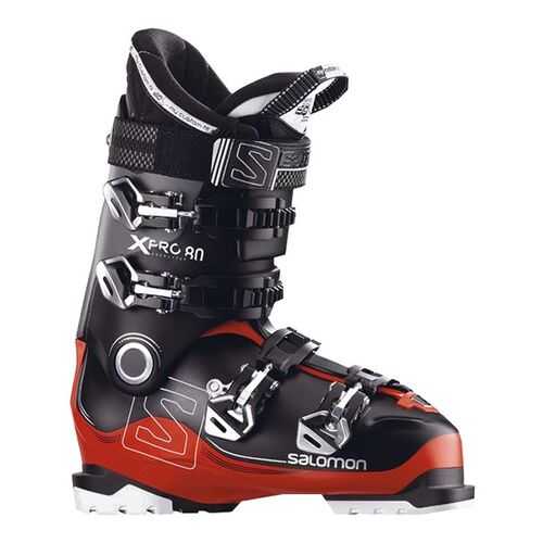 Горнолыжные ботинки Salomon X Pro 80 W 2018, black/red/anthracite, 26.5 в Декатлон