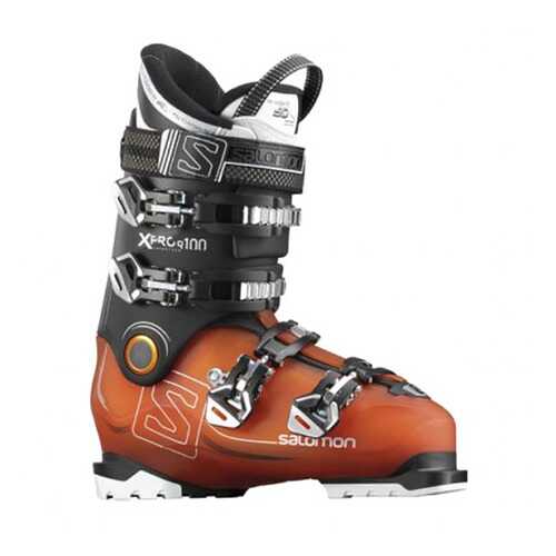 Горнолыжные ботинки Salomon X Pro R 100 2018, orange translucent/black, 25.5 в Декатлон