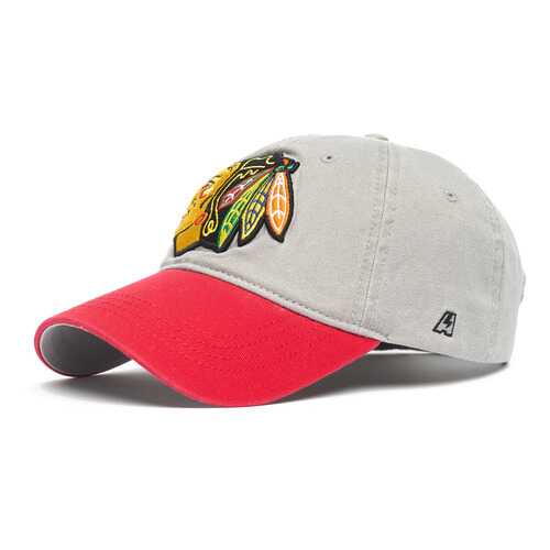 Бейсболка Atributika&Club NHL Chicago Blackhawks серая в Декатлон